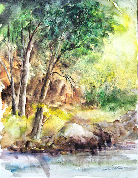 Rocky Creek Painting by Bobby Walters
