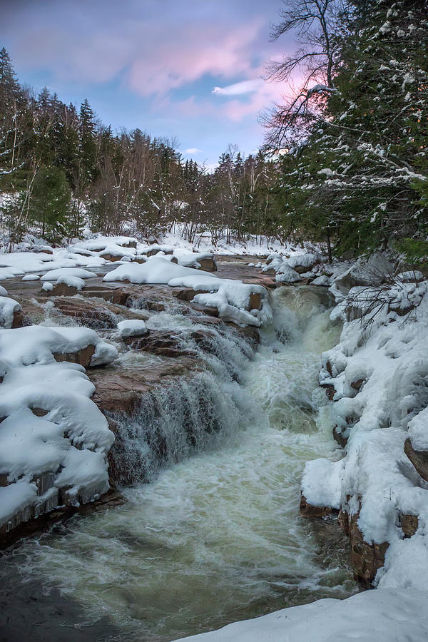 Rocky Gorge Winter Sunset Photograph by White Mountain Images