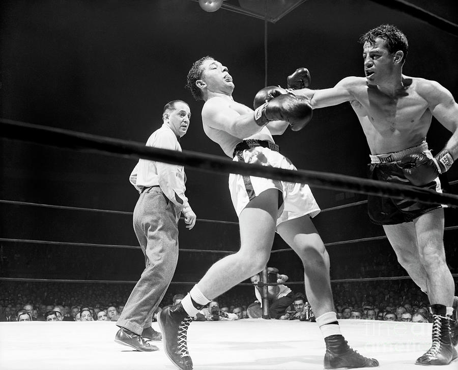 Rocky Graziano Delivering A Right Photograph By Bettmann - Pixels