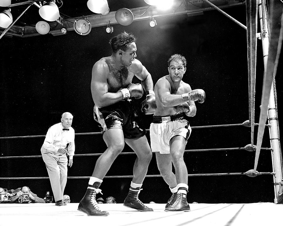 Rocky Marciano Left Misses With A Left Photograph by New York Daily News Archive