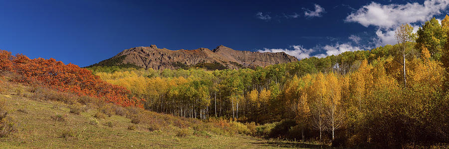 Rocky Mountain Autumn Panorama View Photograph