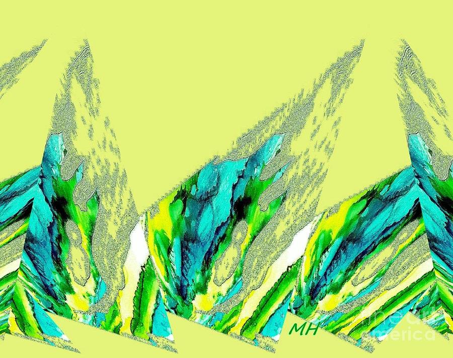 Rocky Mountains Abstract Painting by Marsha Heiken Fine Art America