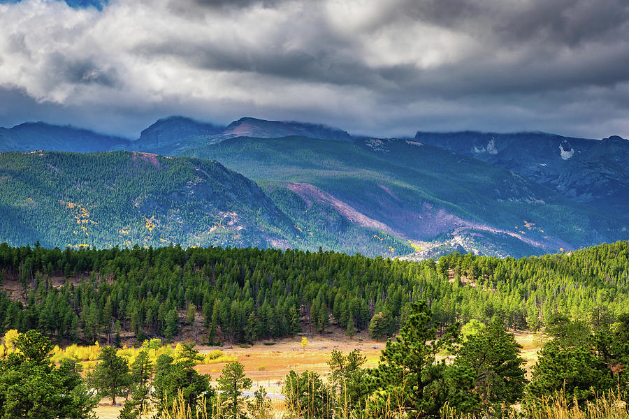 Mountain Photograph - Rocky Mountains - Green by James L Bartlett