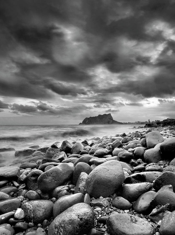 Rocky Reach Black And White Photograph by Juan Vte. Muñoz