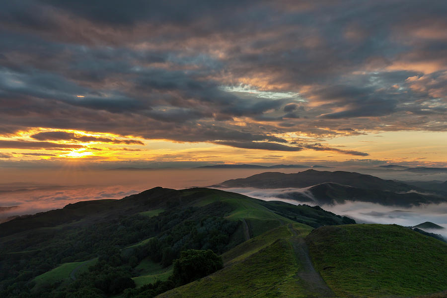 Rocky Ridge Sunrise Photograph by Rick Pisio