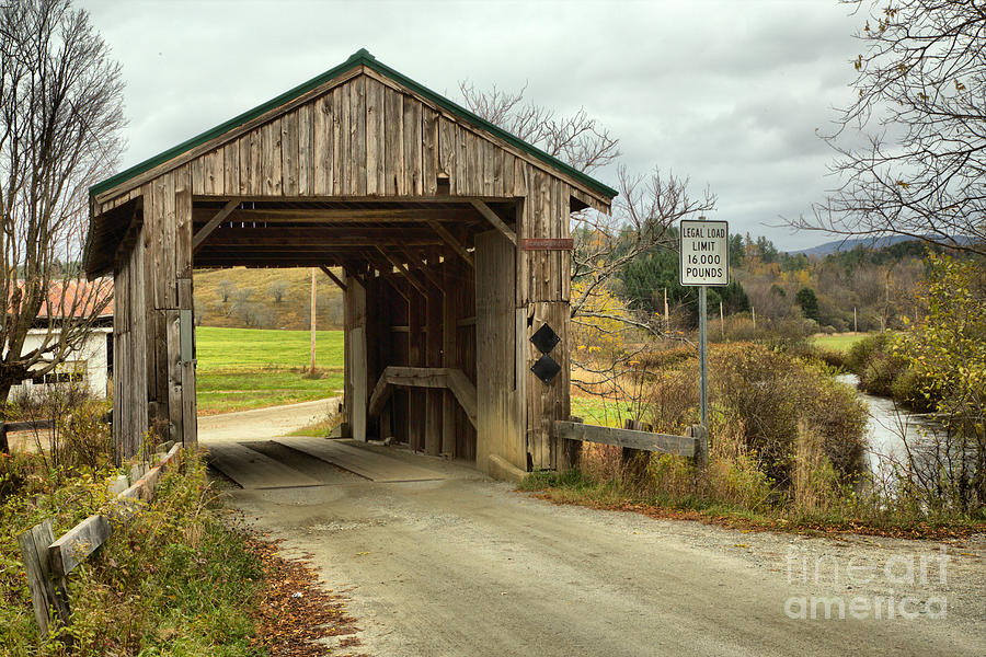 Rocky Road Covered Bridge Photograph by Adam Jewell