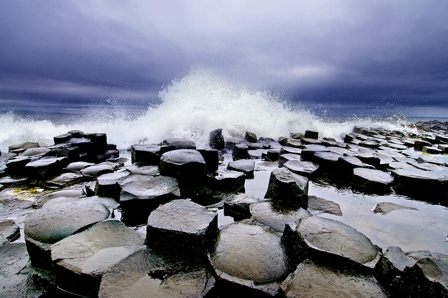Rocky Shore With Waves Digital Art by Maurizio Rellini