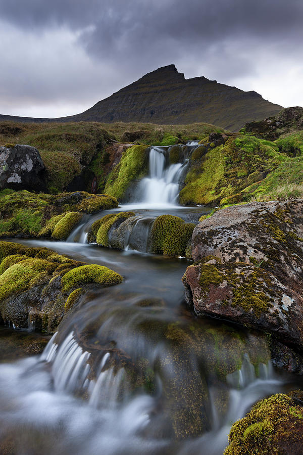 Rocky Stream With Waterfalls Below Photograph by Adam Burton ...