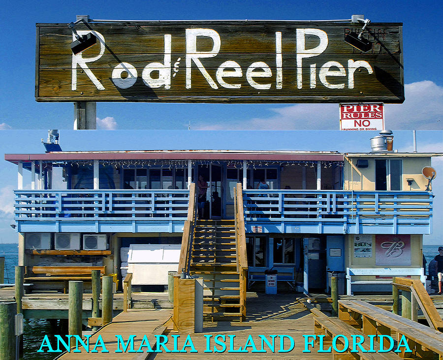 Rod And Reel Pier Photograph - Rod and Reel Pier poster A by David Lee Thompson