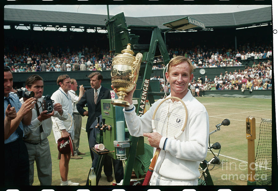 Rod Laver Holding The Cup Photograph by Bettmann