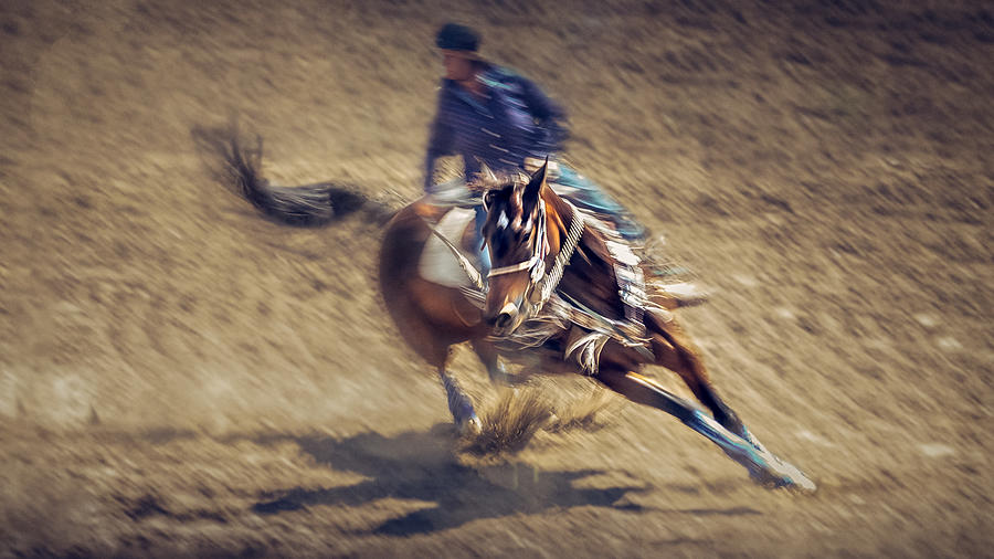 Action Photograph - Rodeo 2022 #1  Turning Point by Little7