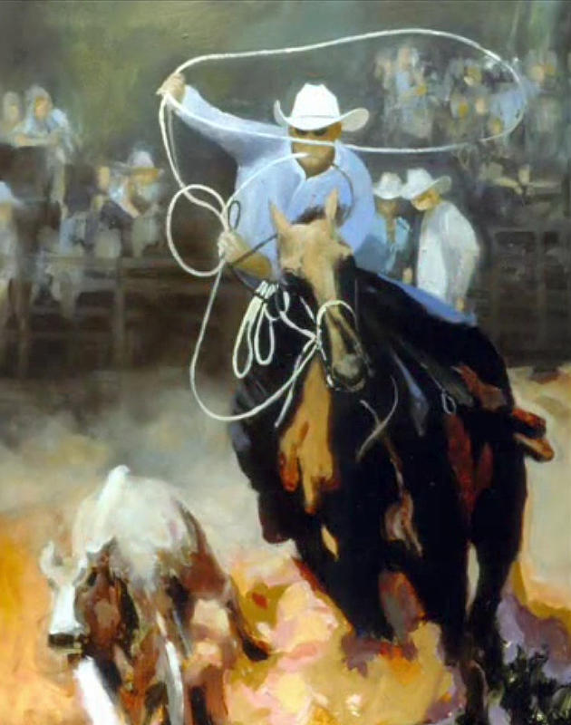 Rodeo Hero Painting by Jessica Anne Thomas