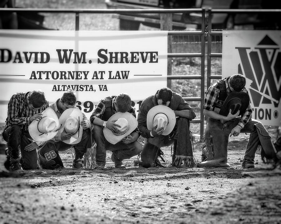 Rodeo Prayer Photograph by Alan Raasch