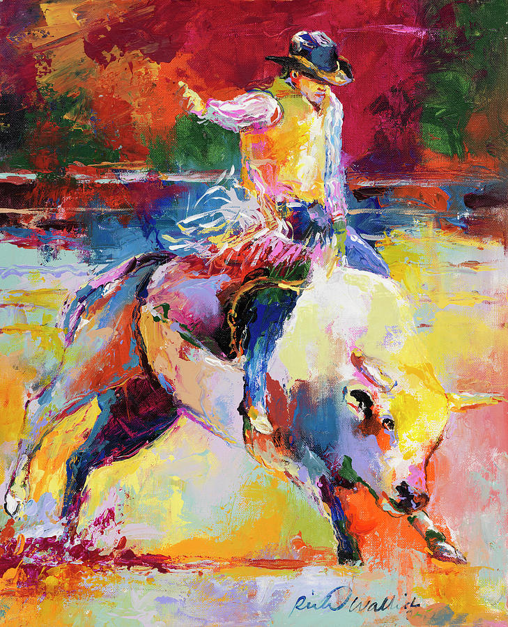 Animal Painting - Rodeo by Richard Wallich