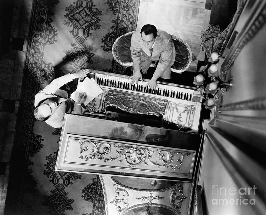Rodgers And Hart Working At A Piano Photograph by Bettmann