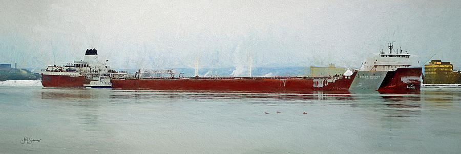 Winter Photograph - Roger Blough and Ojibway by Allyson Schwartz