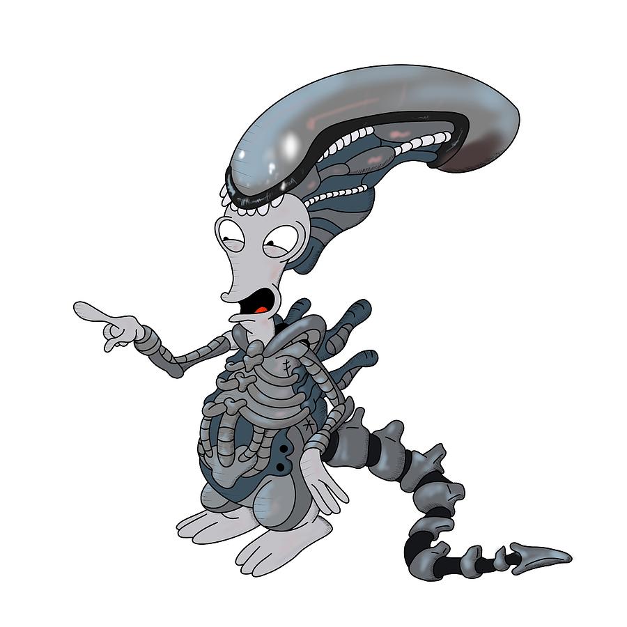 Yoda Digital Art - Roger the Alien Xenomorph by Ivan Florentino Ramirez Yoda Digital Art - Roger the Alien Xenomorph by Ivan Florentino Ramirez