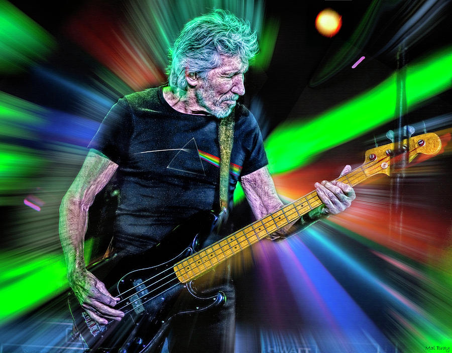 Roger Waters Mixed Media by Mal Bray
