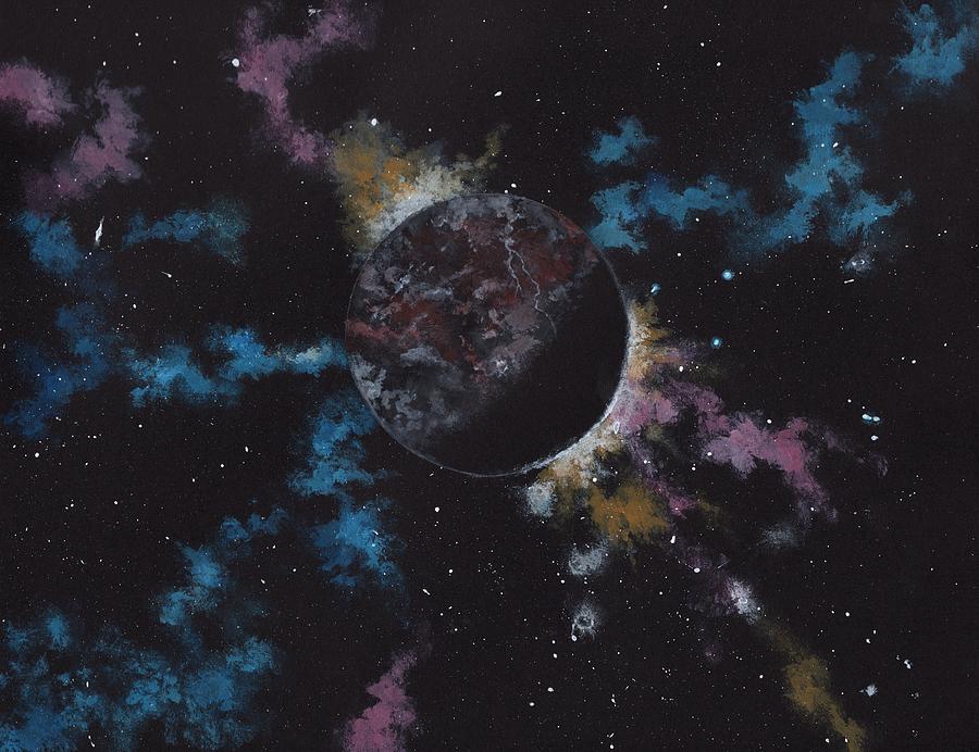 Space Painting - Rogue Planet by Michael Zawacki