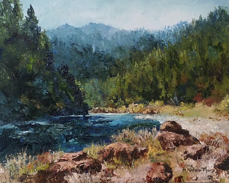 Rogue River Oregon Scene Painting by Michele Thorp - Fine Art America