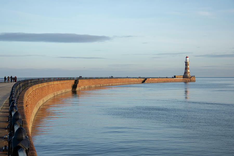 Roker golden hour Photograph by Steev Stamford