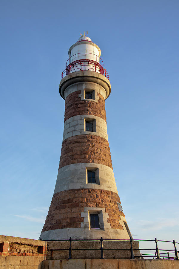 Roker lighthouse 4 Photograph by Steev Stamford