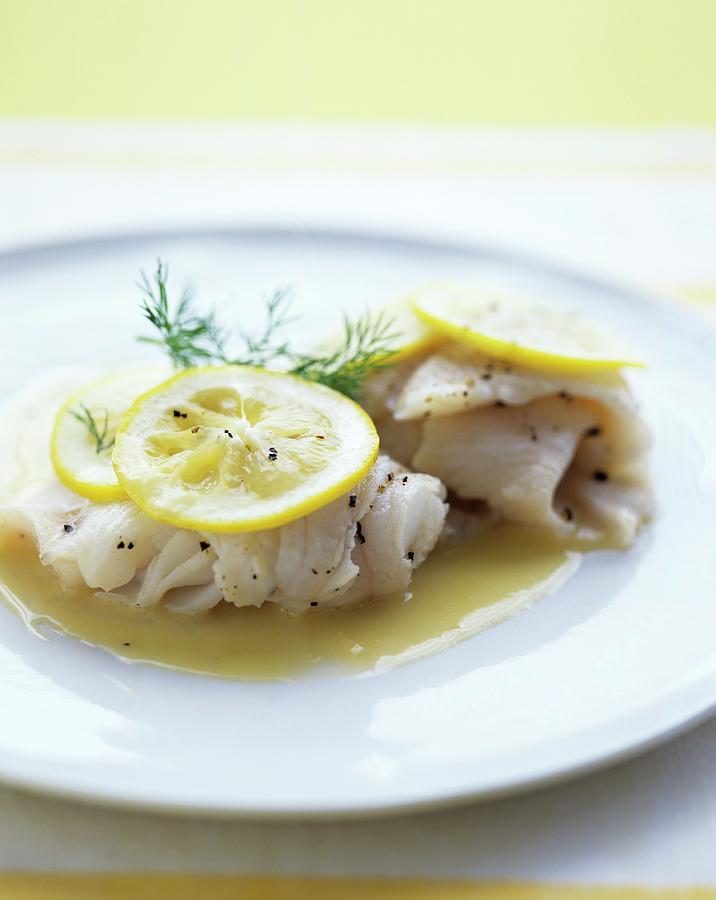Rolled Sole Fillets With Lemon Sauce Photograph by Clive Streeter ...