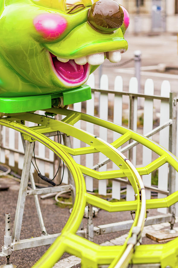 Roller Coaster With Caterpillar-shaped Train Photograph by Vivida Photo PC