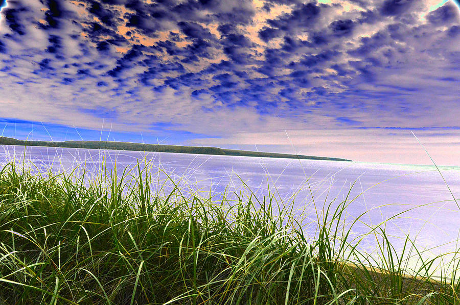 Rolling Blue Sky Over Lake Superior Photograph
