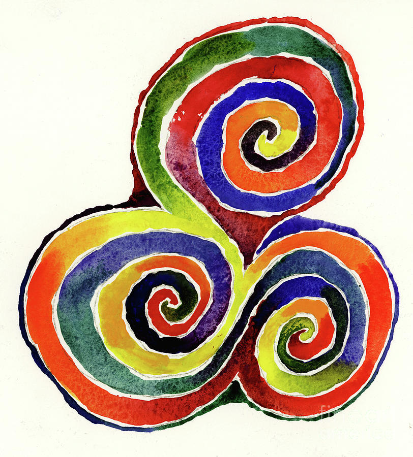 Rolling Celtic Painting by Keith Thompson