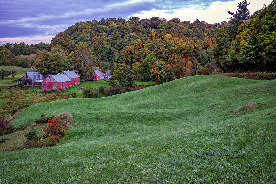 Barn Photograph - Rolling Hills of Jenne Farm by Rick Berk