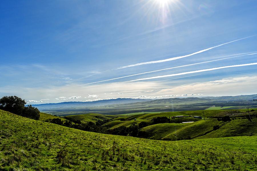 Rolling hills to the valley below Photograph by Brian Watson - Fine Art ...