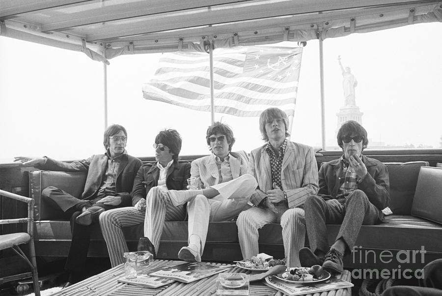 Rolling Stones Cruising New York Harbor Photograph by Bettmann Rolling Stones Cruising New York Harbor Photograph by Bettmann
