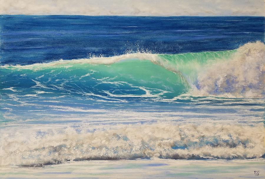 Rolling Wave Pastel by Rita Ginsberg - Fine Art America