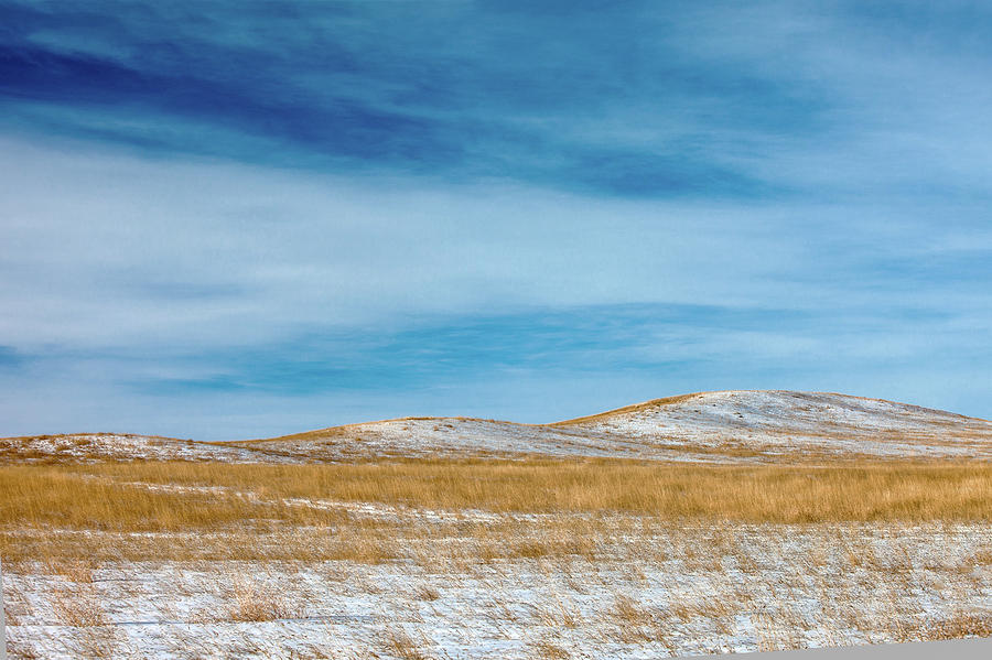 Rolling Winter Plains Photograph by Todd Klassy
