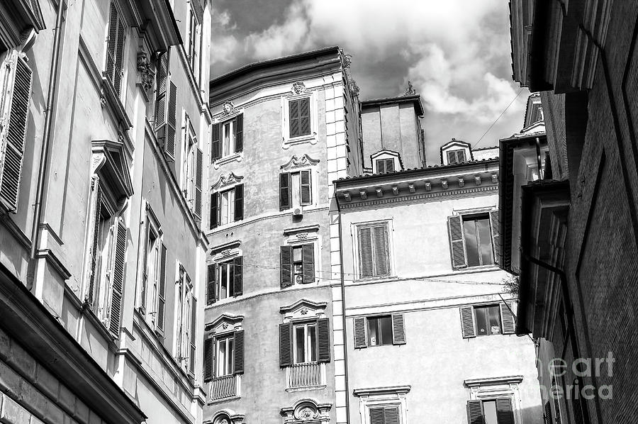 Roma Building Shadows Photograph by John Rizzuto