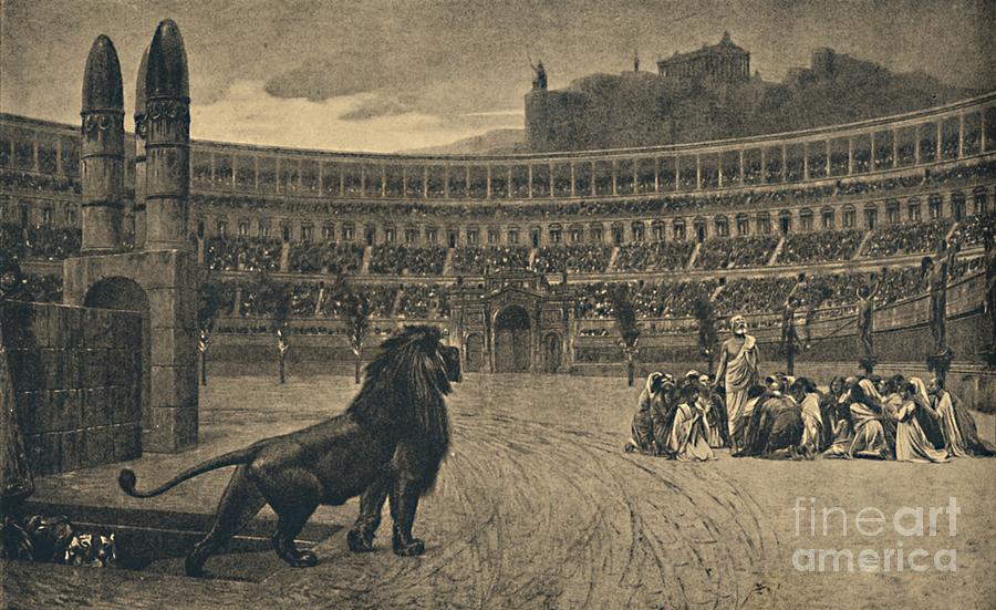 Roma - Circus Maximus - Last Prayer Drawing by Print Collector