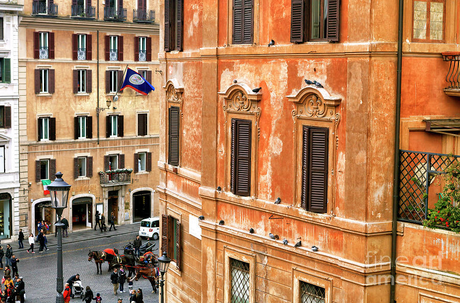 Roma Piazza di Spagna Buildings Photograph by John Rizzuto