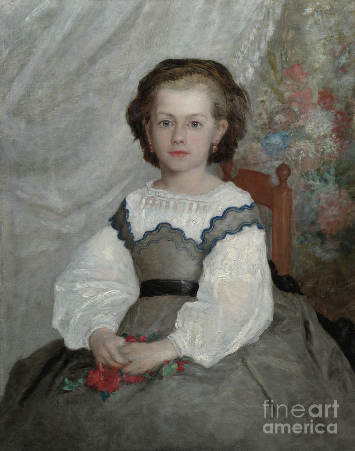 Romaine Lacaux, 1864 By Renoir Painting by Renoir