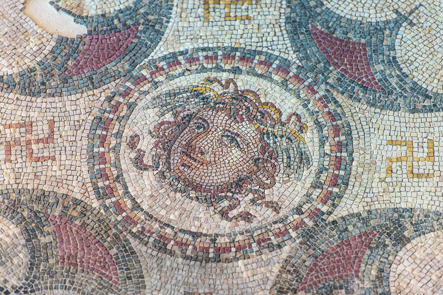  Roman  Artifact Mosaic Tile Floor  Photograph by Jim 