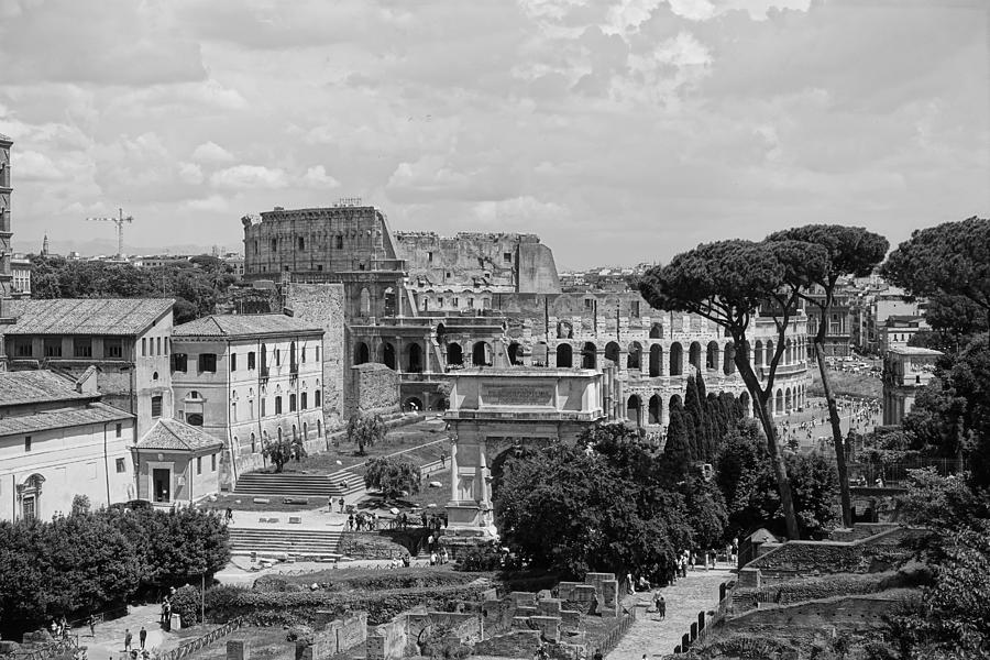 Roman Colosseum in the Distance Photograph by Patricia Caron