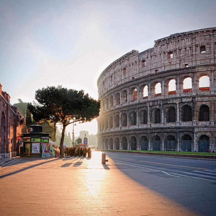 Roman Forum & Coliseum, Rome Italy Digital Art by Maurizio Rellini