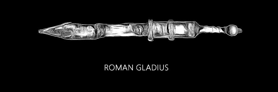 Roman Gladius Digital Art by Robert Bissett