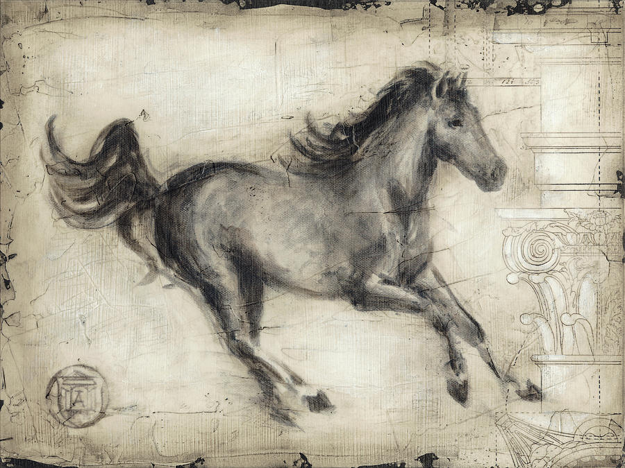 Horse Painting - Roman Horse I by Ethan Harper