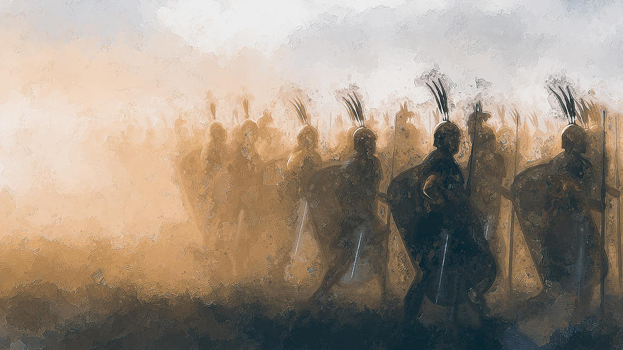 Roman Legion - 55 Painting by AM FineArtPrints