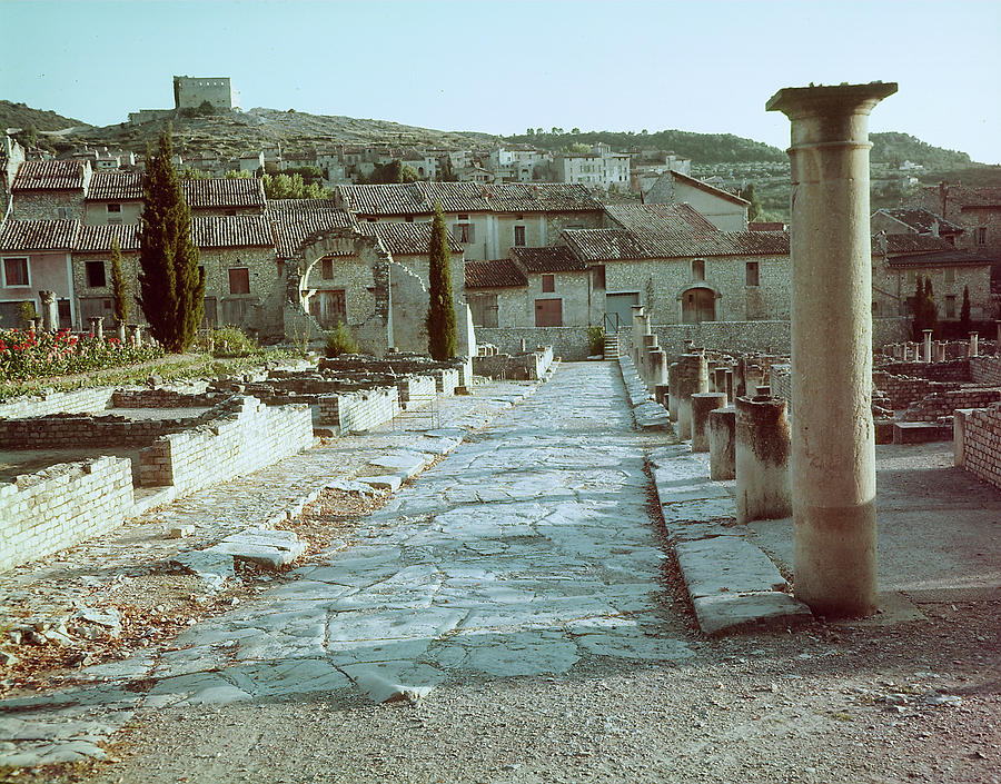 Roman ruins at VaisonlaRomaine (frgrd. Digital Art by Gjon Mili