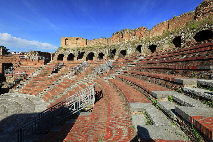 Roman Theater, Italy Digital Art by Antonio Capone