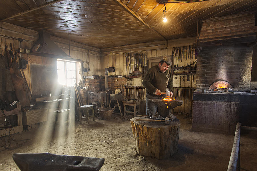 Blacksmith Photograph - Romanian Traditions by Dan Mirica