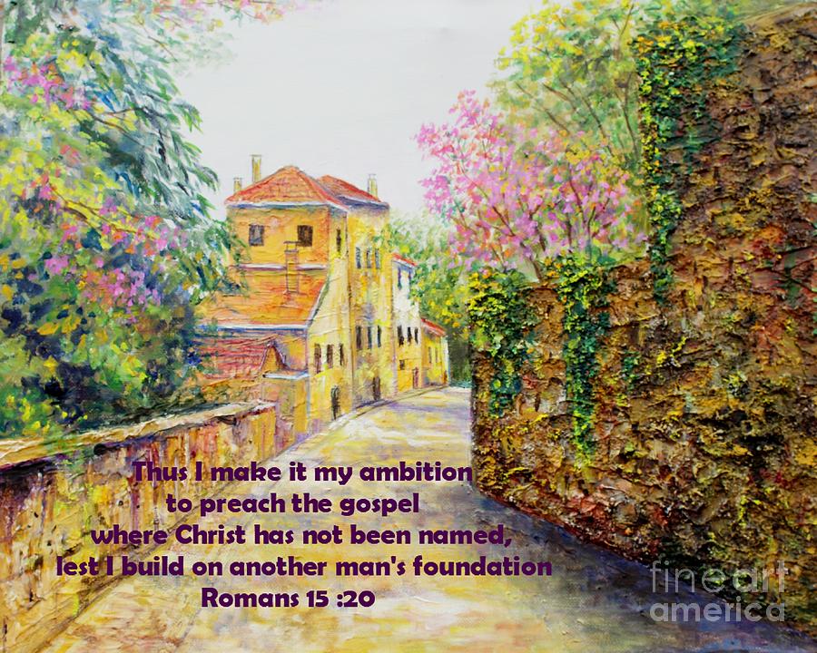 Romans 15 Painting by Lou Ann Bagnall