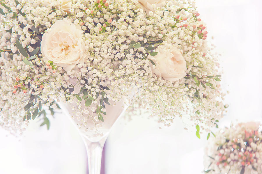 Romantic Floral Wedding Decor 1 Photograph by Jenny Rainbow
